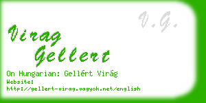 virag gellert business card